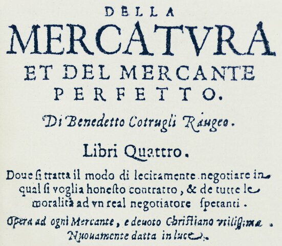 "Della Mercatvra et mercantte perfetto"