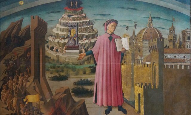Dante finishes the divine comedy