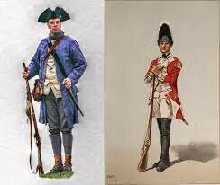 colonists vs British Troops
