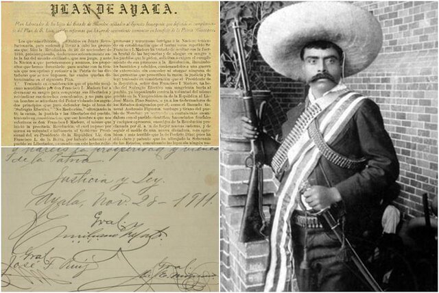 Emiliano Zapata publica el plan de Ayala