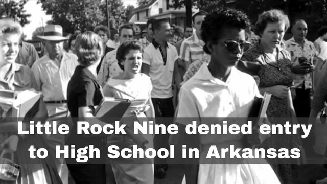 Little Rock Nine Are Turned Away