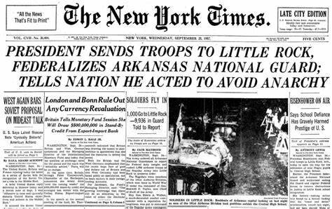 Eisenhower Sends The U.S. Army