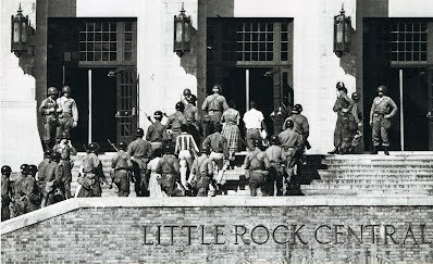Little Rock Nine Enter The School Successfully