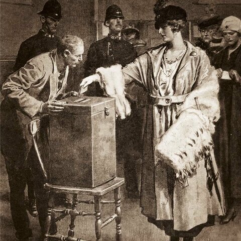 Obtención del voto femenino en Inglaterra