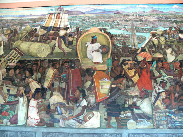 Conquista de México por Hernán Cortés.