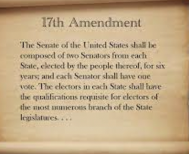 Direct election of senators