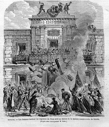 Motín en Barcelona.