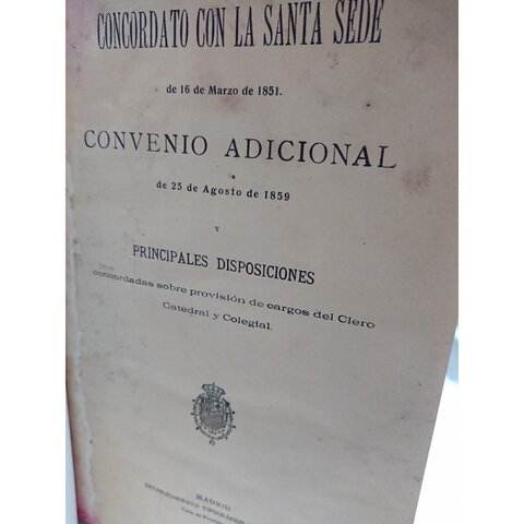 Concordato con la Santa Sede.