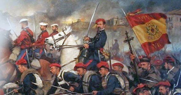 Inicio guerra de la segunda guerra carlista.