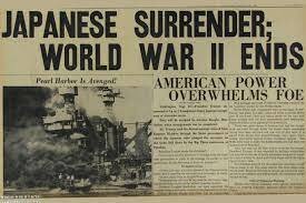 Japan Surrenders, WWII Ends