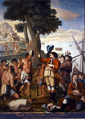 Juan de Grijalva realiza la segunda expedición a la Nueva España. Esta expedición supuso el primer contacto de los castellanos con el imperio azteca.