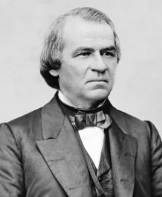Andrew Johnson is sworn in as 17th President of the U.S