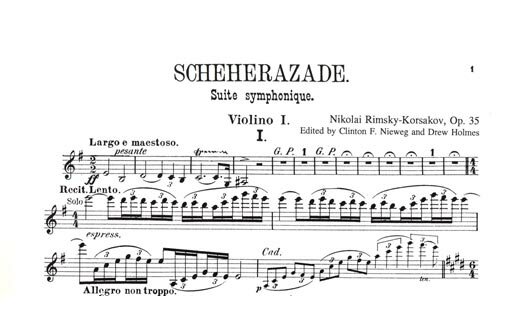 "SCHEHEREZADE, SUITE SINFÓNICA"