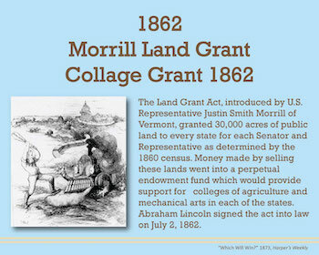 Morrill Act Passed