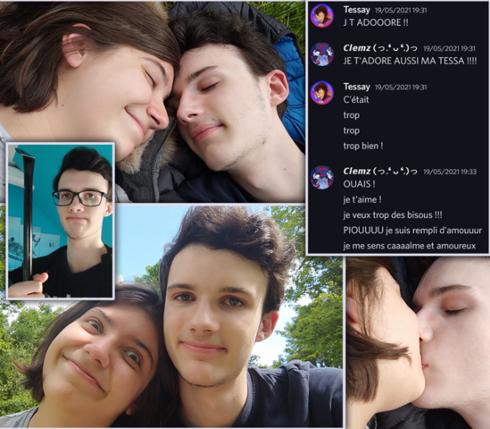 Allongés sur l'herbe