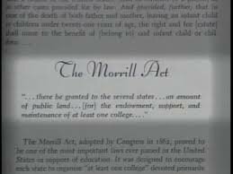 Morrill Act passed
