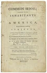 ¨Common Sense¨ published by Thomas Paine
