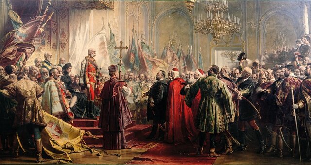 Inicio de la monarquía dual del Imperio Austro-Húngaro con Francisco José I.