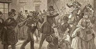 Protesta estudiantil en la Noche de San Daniel.