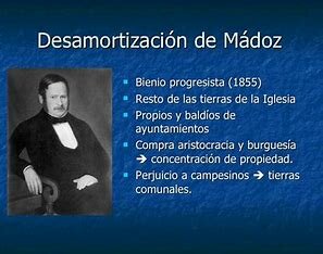 Desamortización de Madoz.