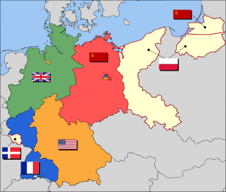 Germany is divided in 4