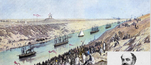 Inauguración del Canal de Suez.