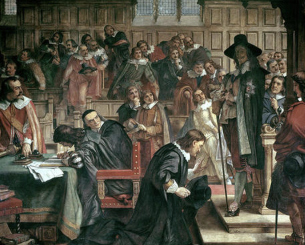 Charles official declaration of war on Parliament