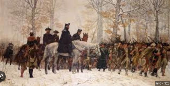 Washington arrives on outskirts of Boston with with continental troops