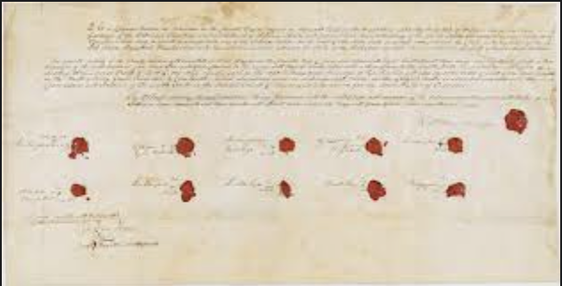 The first treaty between Oto Tribe and and the US government