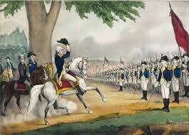 Washington arrives with continental troops