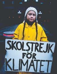 La Greta Thunberg  reacciona deban el canvi climàtic