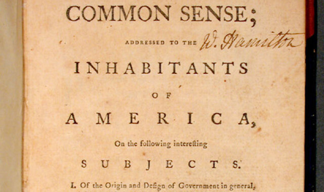 "Common Sense" Thomas Paine