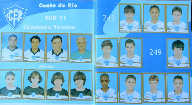 O primeiro Álbum de Figurinhas, no Sub-11