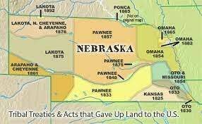 The treaty in 1892 between the US government and the Lakota Tribe