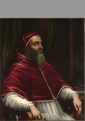Pope Rejection of Henry's Divorce Petition (picture: Portrait of the Pope Clement VII by Sebastiano del Piombo, c. 1531)