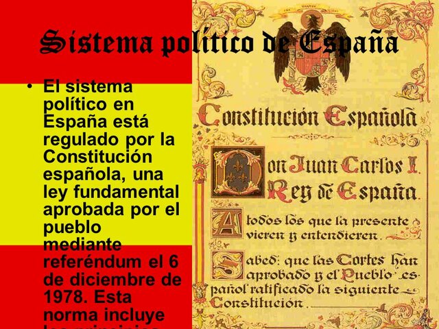 La organización politica de españa