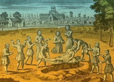 The outbreak of plague - 1665