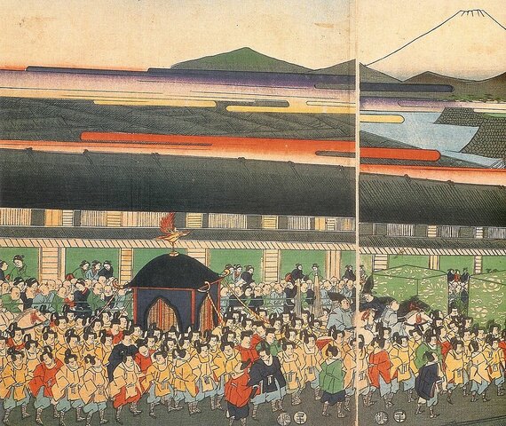 Mutsu Hito inaugura la Era Meiji en Japón.