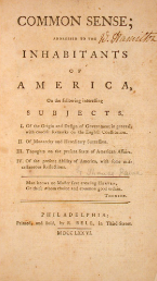 Common Sense "published by Thomas Paine