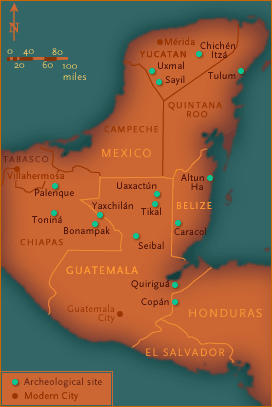 Surgen las ciudades de Tikal, Palenque, Copán y Toniná