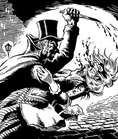 Jack the ripper begins his murdering spree