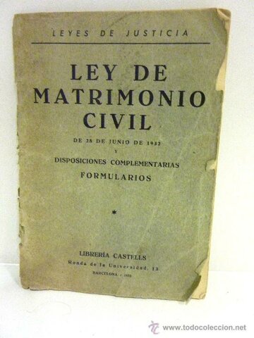 LEY DEL MATRIMONIO CIVIL