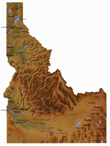 Idaho beacame a territory
