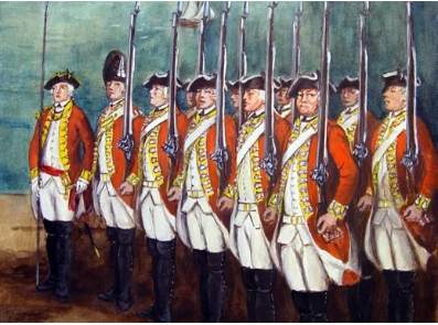 1000s of redcoats in boston