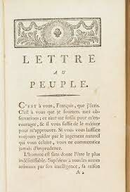 Publication de la "Lettre au peuple"