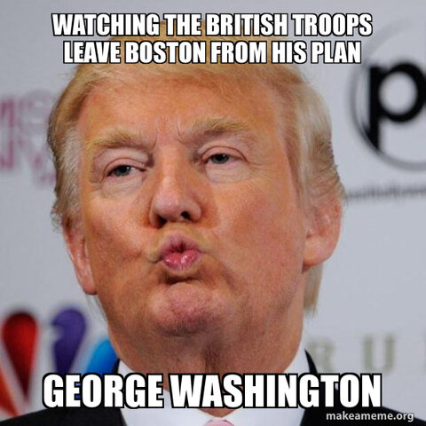 Washington arrives at Boston with Continental troops