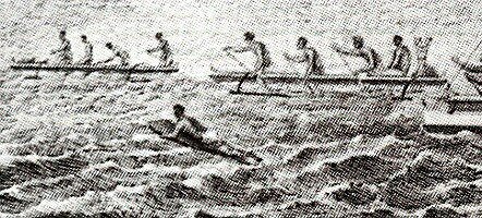 The First image of surfing