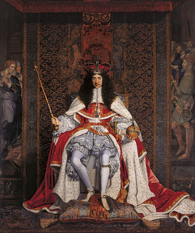 Coronation of Charles II at Westminster Abbey
