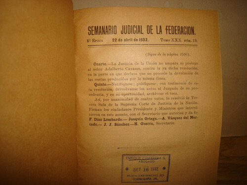 SEMINARIO JUDICIAL DE LA FEDERACIÓN