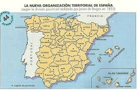 División provincial de Javier de Burgos